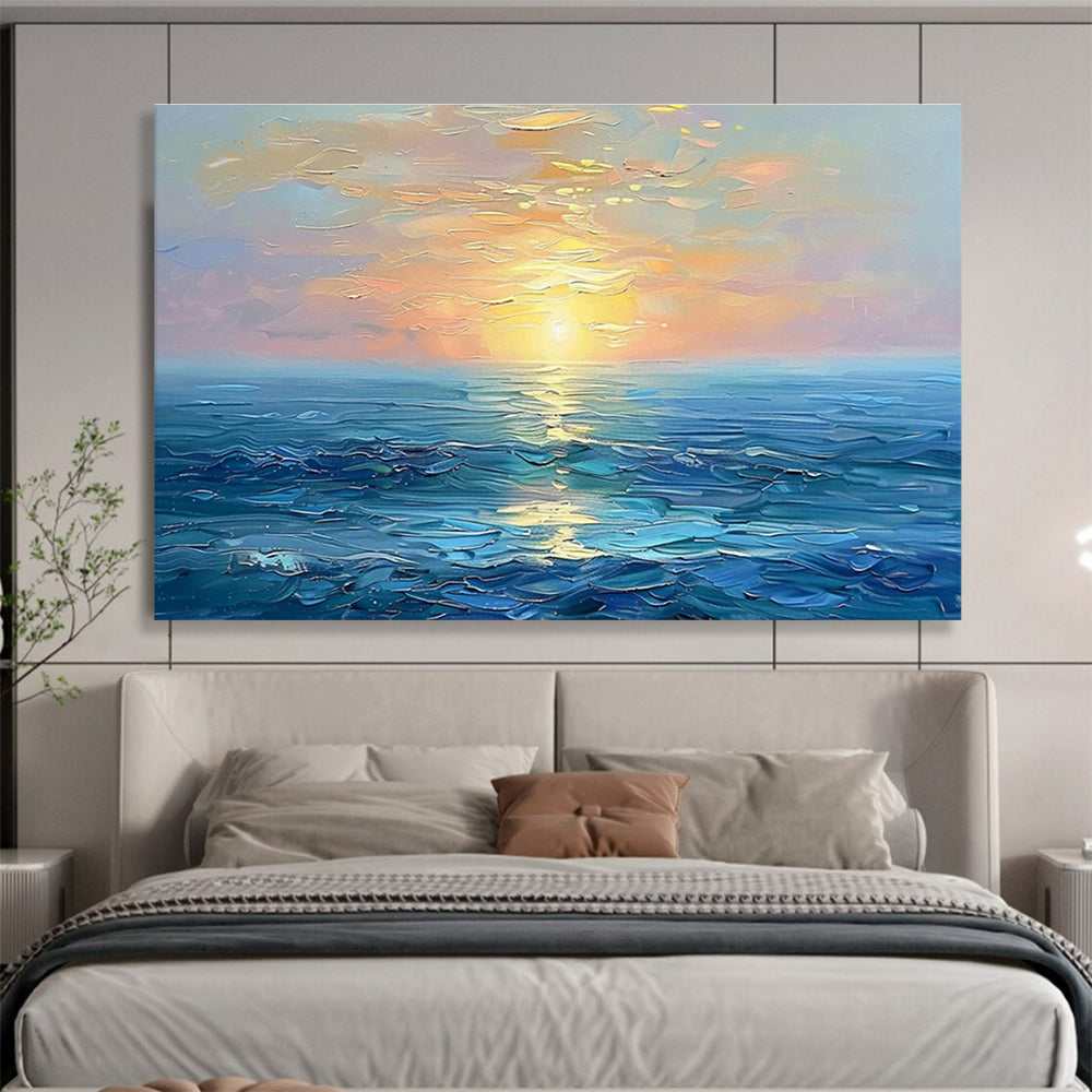 sunset ocean seascape golden design 7